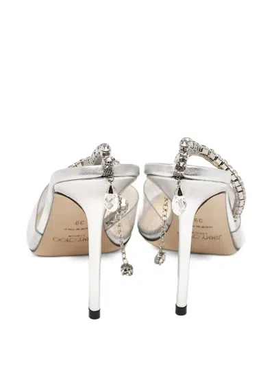 Pre-owned Jimmy Choo Crystal Ankle-strap Pumps