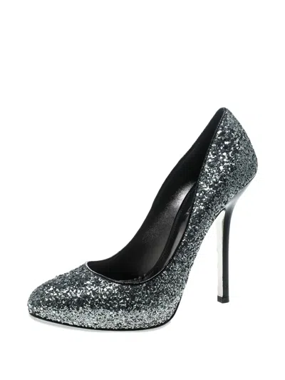 Pre-owned Miu Miu 130mm Glittered Pumps