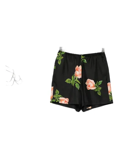 Nanushka Anish Rose-print Shorts In Multi