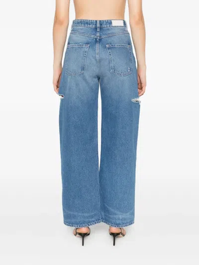 Icon Denim Poppy Eco Wide-leg Jeans In Blue