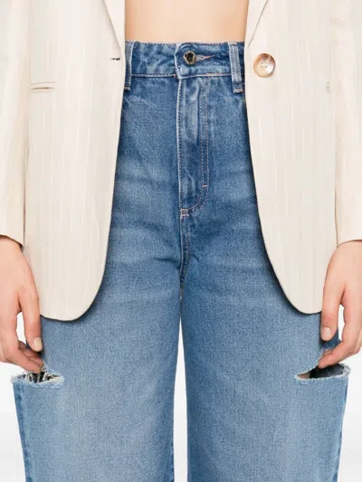 Icon Denim Poppy Eco Wide-leg Jeans In Blue