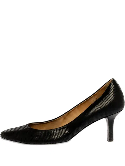 Pre-owned Tod's 70mm Leather Pumps In Black
