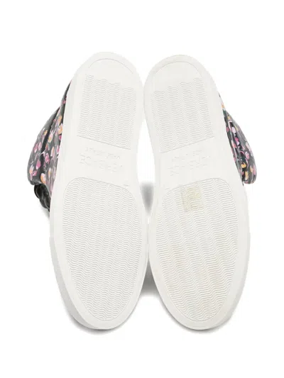 Pre-owned Versace Medusa Floral-print Sneakers In Multi