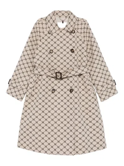 Max Mara Monogram Double-breasted Trench Coat
