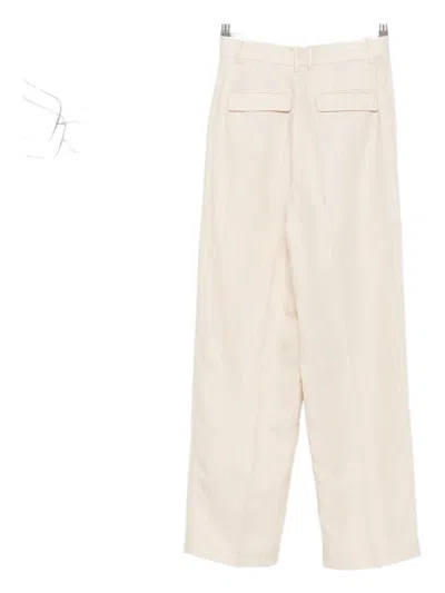 Ba&sh Stripe-pattern Trousers In White