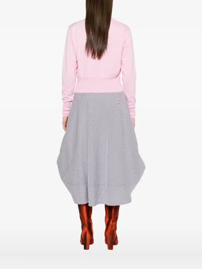 Vivienne Westwood Bea Orb-embellished Button Cardigan In Pink