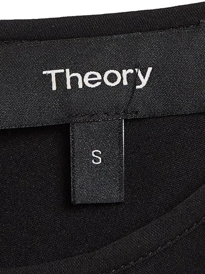Pre-owned Theory Off-shoulder Silk Blouse