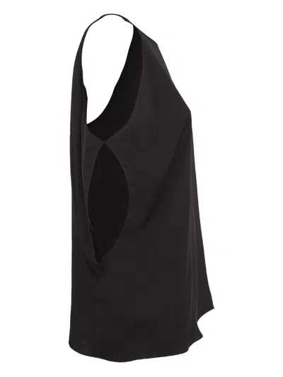Pre-owned Theory Off-shoulder Silk Blouse