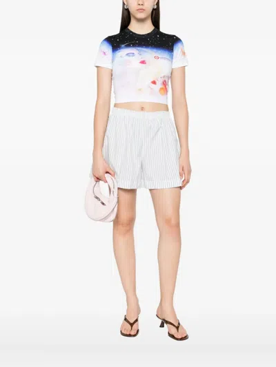 Casablanca Galactic Connection Crew Neck T-shirt In Multi