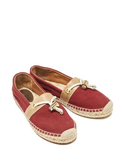 Pre-owned Chloé Whipstitch-trim Canvas Espadrilles