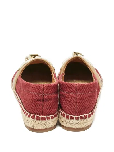 Pre-owned Chloé Whipstitch-trim Canvas Espadrilles