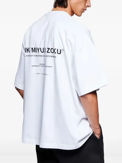 Mki Miyuki Zoku Logo-print T-shirt In White