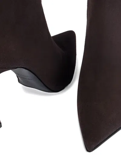 Le Silla 100mm Eva Ankle Boots In Brown