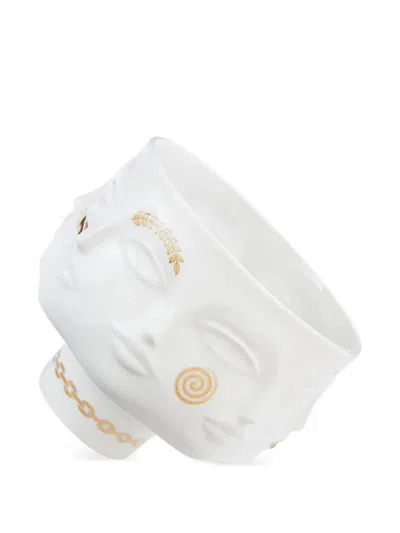Jonathan Adler Sculptural Face Bowl In White