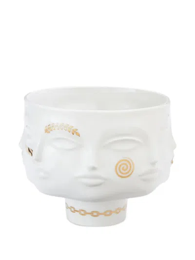 Jonathan Adler Sculptural Face Bowl In White