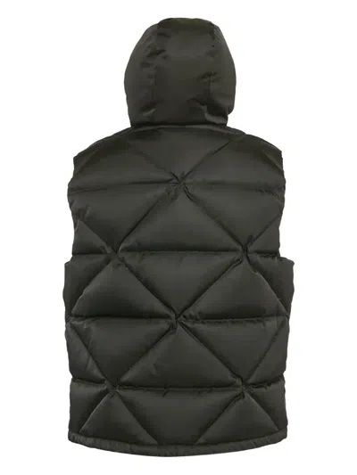 Pre-owned Prada Quilted Down Gilet In Black