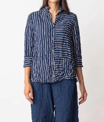Liv By Habitat Crimped Angled Pocket Tunic In Navy