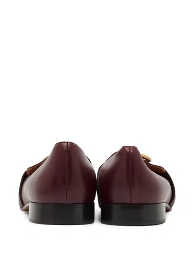 Pre-owned Chloé Fringed Metal-ring Loafers