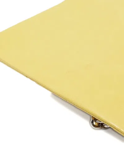 Pre-owned Chanel 2009-2010 Classic Flap Shoulder Bag In Yellow