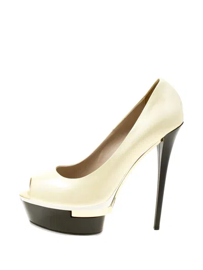 Pre-owned Le Silla 155mm Peep-toe Platform Pumps