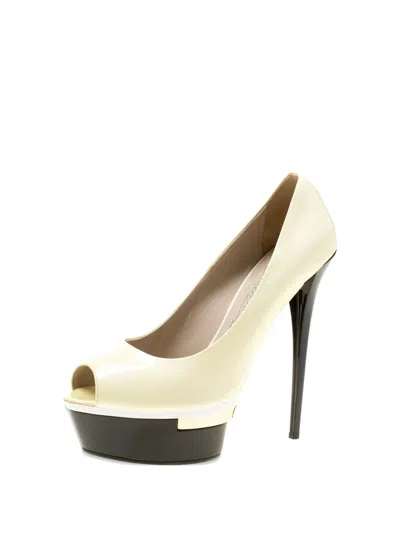 Pre-owned Le Silla 155mm Peep-toe Platform Pumps