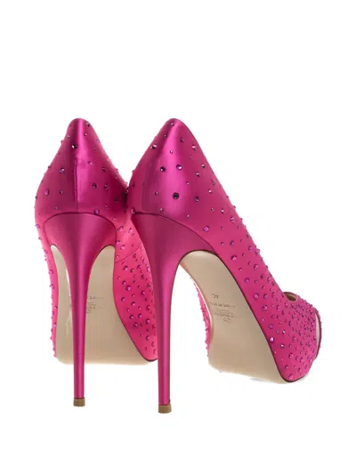 Pre-owned Valentino Garavani 130mm Crystal-embellished Pumps In Pink