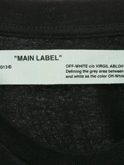 Pre-owned Off-white Logo-print Cotton T-shirt In Black