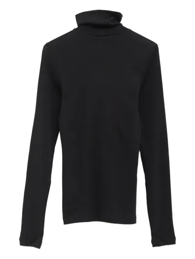 Flore Flore Turtleneck Long-sleeve Sweater In Black