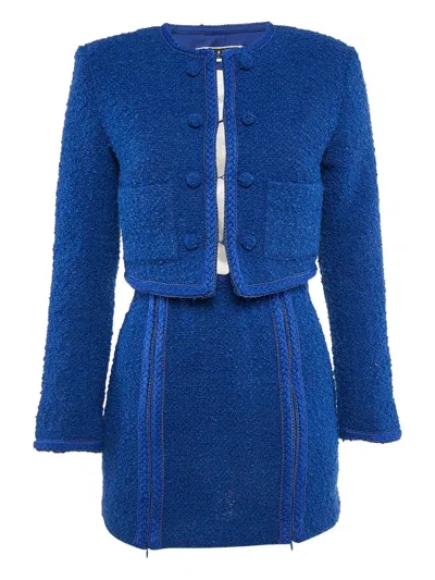 Pre-owned Rotate Birger Christensen Tweed Jacket And Skirt Set
