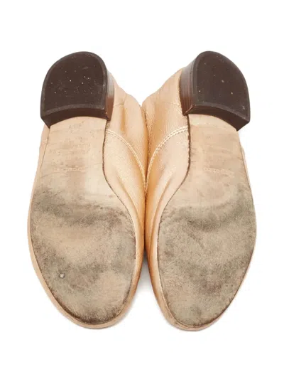 Pre-owned Repetto Metallic-finish Oxford Shoes In Gold