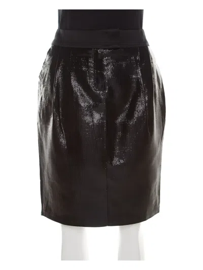 Pre-owned Escada High-rise Skirt In Black