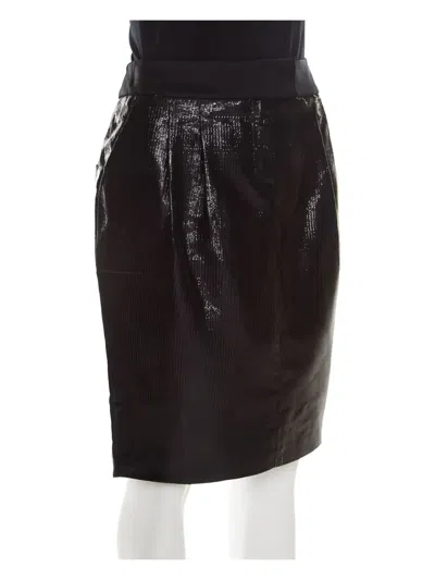 Pre-owned Escada High-rise Skirt In Black