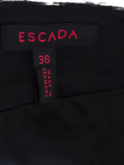 Pre-owned Escada High-rise Skirt In Black