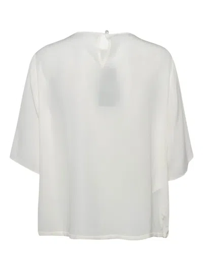 Pre-owned Emporio Armani Silk Top In White