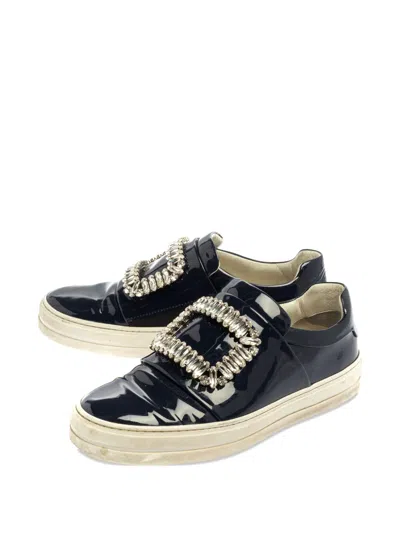 Pre-owned Roger Vivier Vintage Sneaky Viv Sneakers In Blue