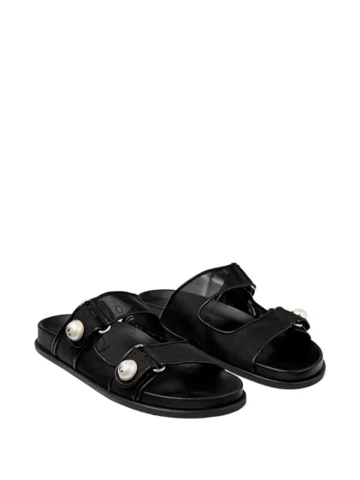 Jimmy Choo Fayence Pearl-embellished Sandals