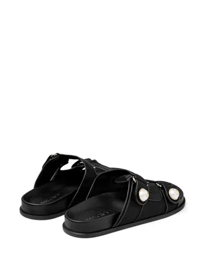 Jimmy Choo Fayence Pearl-embellished Sandals