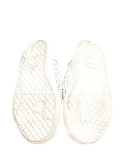 Pre-owned Giuseppe Zanotti Vintage Perforated Metal-toe Slip-on Sneakers