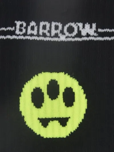 Barrow Smiley Face-print Socks In Black