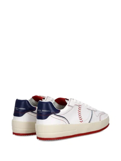 Philippe Model Nice Baseball-stitch Platform Sneakers
