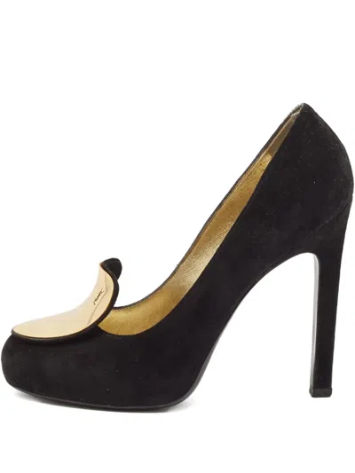 Pre-owned Saint Laurent Suede Heeled Pumps