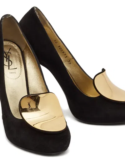 Pre-owned Saint Laurent Suede Heeled Pumps