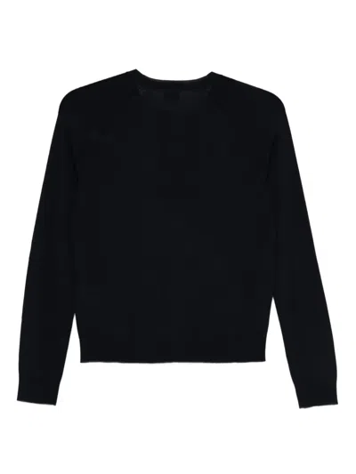 Hugo Boss Wool Round-neck Cardigan In Black