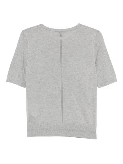 Hugo Boss Short-sleeve Top In Gray