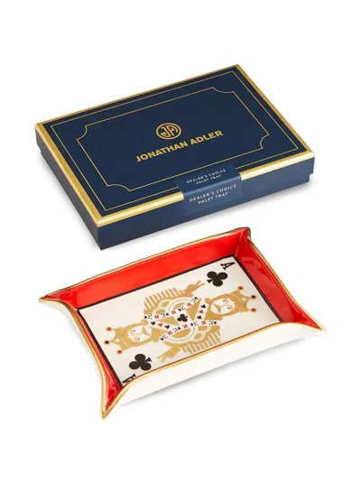 Jonathan Adler Playing-card Decorative Tray In Multi