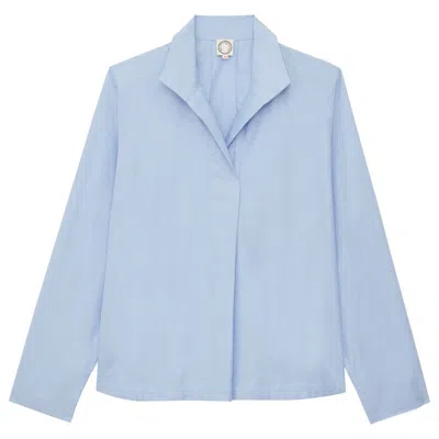 Ines De La Fressange Top Noa En Coton In Blue