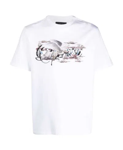 Amiri Pegasos Script Logo-print T-shirt In White