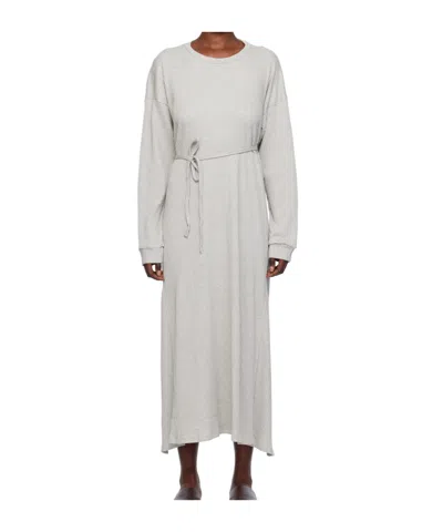Baserange Gray Shaw Kaftan Midi Dress In Gray