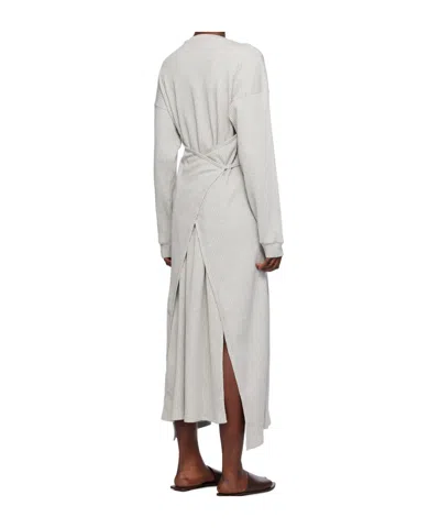 Baserange Gray Shaw Kaftan Midi Dress In Gray