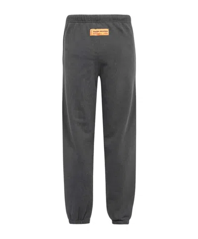 Heron Preston Logo-print Cotton Track Pants In Gray